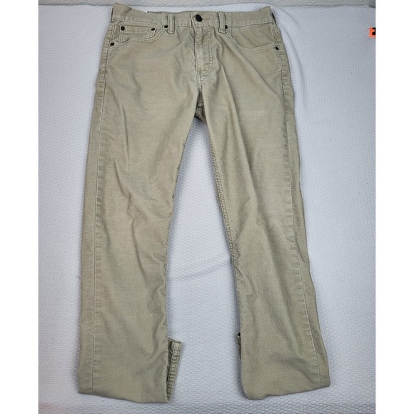 Levi's Other - Levi 512 Corduroy Jeans Men 31 32 Brown Stretch Straight Leg Trousers Rockabilly